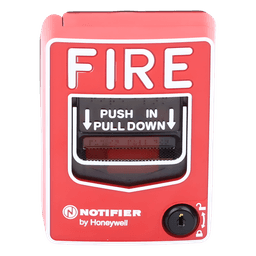 Estación Manual de Alarma Contra Incendio / Doble Acción / Con Cerradura y Llave / Exterior / UL 38 / ADA / Caja SB-I/O Incluida