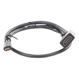 Adaptador Micro HDMI a HDMI / 18Gbps / 4K@60Hz / HDR / 3D / ARC / 22 cm (8.66 pulgadas)