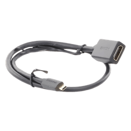 Adaptador Micro HDMI a HDMI / 18Gbps / 4K@60Hz / HDR / 3D / ARC / 22 cm (8.66 pulgadas)