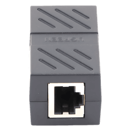 Acoplador RJ45 a RJ45 / 10 Gbps / 600 MHz / Cat7-Cat5e / Blindaje Metálico / 100 m (328 ft)