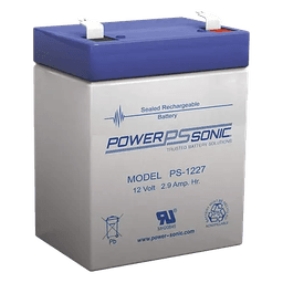 Batería de Respaldo AGM/VRLA / 12V 2.9Ah / Terminales F1 / 5 Años Vida Útil / Construcción a Prueba de Derrames / Reconocida UL