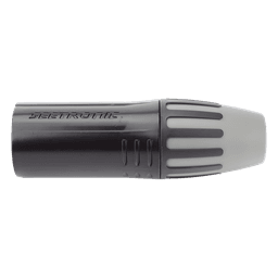 XLR conector de cable macho, carcasa enchapada en negro, contactos enchapados en plata