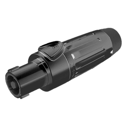 Conector Speakon | Hembra | 4 polos | carcasa negra | Cable AWG10 | 30A