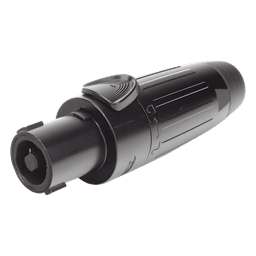 Conector Speakon | Hembra | 4 polos | carcasa negra | Cable AWG10 | 30A