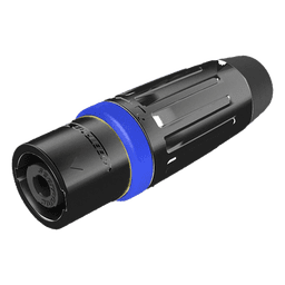 Speakon Conector de cable macho de 4 polos, carcasa negra, cable AWG10,  30A