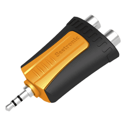 Conector Estéreo | 3.5 mm - 2 x conector Hembra RCA | Adaptador de Carcasa de Plástico