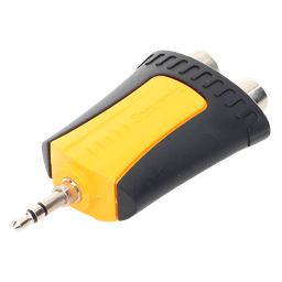 Conector Estéreo | 3.5 mm - 2 x conector Hembra RCA | Adaptador de Carcasa de Plástico