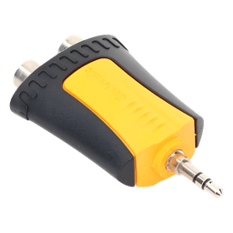 Conector Estéreo | 3.5 mm - 2 x conector Hembra RCA | Adaptador de Carcasa de Plástico