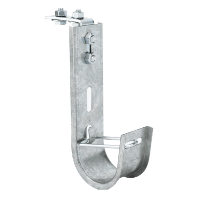 Soporte J-Hook para Cableado Estructurado / Capacidad 28 Cables Cat6 / Acero al Carbono / Instalación Interior