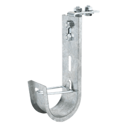 Soporte J-Hook para Cableado Estructurado / Capacidad 28 Cables Cat6 / Acero al Carbono / Instalación Interior