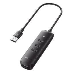 HUB USB-A 3.0 / 4 Puertos USB-A 3.0 5Gbps / Cable 25 cm (0.82 pies) / Alimentación USB-C / Indicador LED / Diseño Ultra Delgado