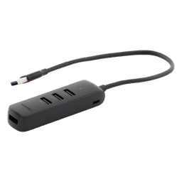 HUB USB-A 3.0 / 4 Puertos USB-A 3.0 5Gbps / Cable 25 cm (0.82 pies) / Alimentación USB-C / Indicador LED / Diseño Ultra Delgado