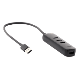 HUB USB-A 3.0 / 4 Puertos USB-A 3.0 5Gbps / Cable 25 cm (0.82 pies) / Alimentación USB-C / Indicador LED / Diseño Ultra Delgado