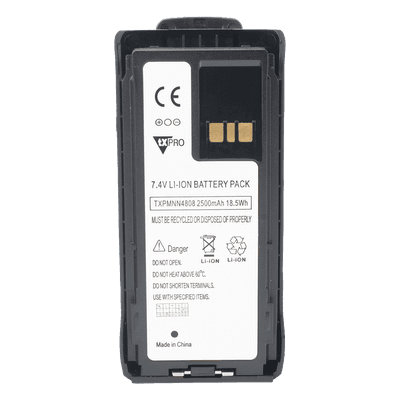 Batería Li-Ion / 2500 mAh / 7.4V / IP67 / -20°C a +60°C / Radios Portátiles R7