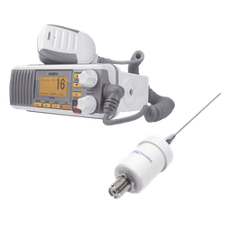 Kit de radio UM385 | mas antena marina de fibra de vidrio TX-1600-SYS