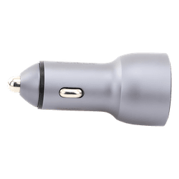 Cargador de Auto 52.5W | Puerto USB-A y USB-C | Carga Rápida | Compatible con Vehículos de 12 y 24 VCD | PD3.0 + QC3.0 | Chip Inteligente | Diseño Compacto Mayor Eficiencia Energética | Caja de Aluminio