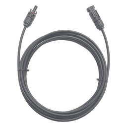 Cable Fotovoltaico / 1 metro / Color Negro / Calibre 10 AWG / Terminal MC4-Macho y Hembra en  ambos extremos