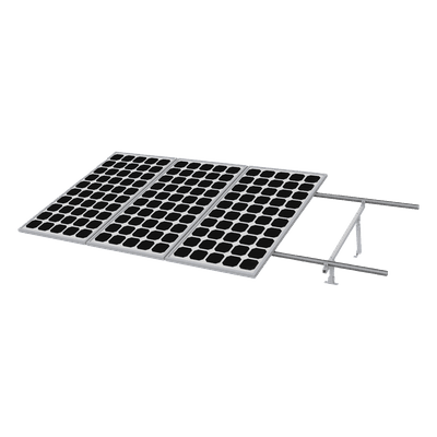 Kit Montaje para Panel Solar, Riel 5 de 5.4m para 4 Módulos de Espesor de 35mm, Vel. de Viento Máx. 190km/h