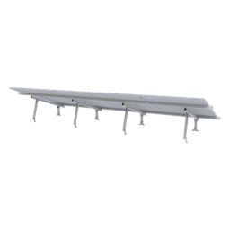 Kit Montaje para Panel Solar, Riel 5 de 5.4m para 4 Módulos de Espesor de 35mm, Vel. de Viento Máx. 190km/h