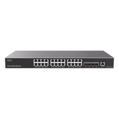 Switch Capa 3 Administrable / 24 Puertos Gigabit / 4 SFP+ 10G / 128 Gbps Capacidad Conmutación / 95.2 Mpps / Rack 1U