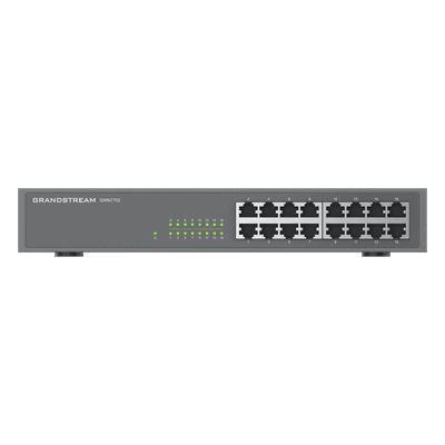 Switch No Administrable / 16 Puertos Gigabit / Capacidad 10 Gbps / 120 x 65 x 24.5 mm / 0.39 x 0.21 x 0.08 ft