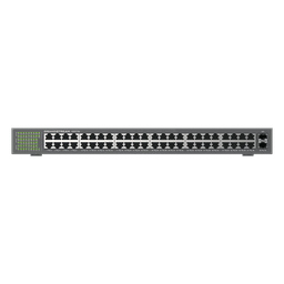 Switch No Administrable / 48 Puertos Gigabit / 100 Gbps / 2 SFP / Montaje Rack / 9KB Jumbo Frame