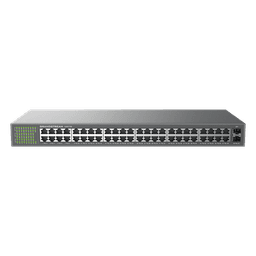 Switch No Administrable / 48 Puertos Gigabit / 100 Gbps / 2 SFP / Montaje Rack / 9KB Jumbo Frame