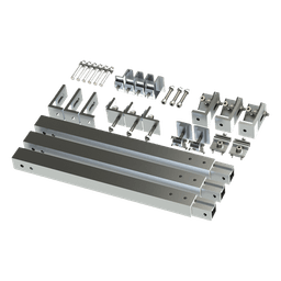 Caja de accesorios de aluminio  anodizado para montaje VEKTOR8R2700 , arreglo 1X2para techo