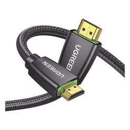 Cable HDMI 2.0 de Nylon Trenzado / 10 Metros (32.81 Pies) / 4K@60Hz / HDR / 3D / HEC (Canal Ethernet HDMI) / ARC (Canal de Retorno de Audio) / Color Profundo de 48 Bits / Audio de 32 Canales / HDCP 2.2 / Audio DTS: X / 18 Gbps / Blindaje de 4 Capas