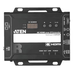 Receptor HDMI sobre IP / 4K @ 30Hz / 4:4:4 / EDID Expert / Control CLI Telnet/RS-232 / Punto a Punto o Multipunto