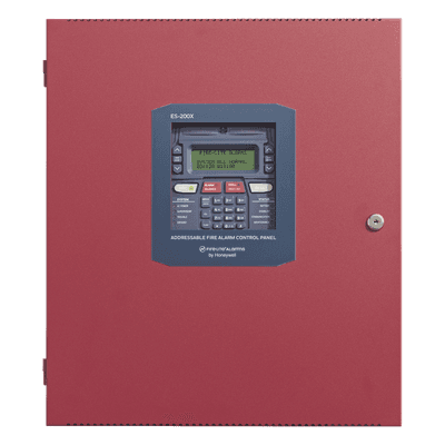 Panel de control de incendio direccionable con comunicador IP y POTS integrado, 318 puntos por lazo SLC, expandible a 954 puntos