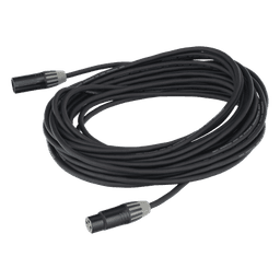 Cable XLR | 3 polos | Conector Hembra-Macho | Serie M | Carcasa Negra | Contactos Dorados | Ideal para Microfonía | Longitud 10m