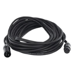 Cable XLR | 3 polos | Conector Hembra-Macho | Serie M | Carcasa Negra | Contactos Dorados | Ideal para Microfonía | Longitud 10m