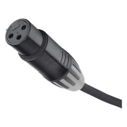 Cable XLR | 3 polos | Conector Hembra-Macho | Serie M | Carcasa Negra | Contactos Dorados | Ideal para Microfonía | Longitud 10m