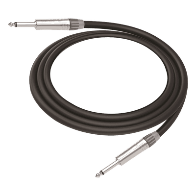 Cable de Audio | Plug 1/4 in a Plug 1/4 in Mono | Carcasa Cromada | Conectores Seetronic | Ideal para Instrumentos | Longitud 5m