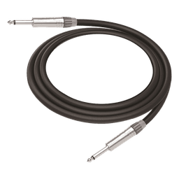 Cable de Audio | Plug 1/4 in a Plug 1/4 in Mono | Carcasa Cromada | Conectores Seetronic | Ideal para Instrumentos | Longitud 5m