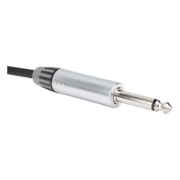Cable de Audio | Plug 1/4 in a Plug 1/4 in Mono | Carcasa Cromada | Conectores Seetronic | Ideal para Instrumentos | Longitud 5m