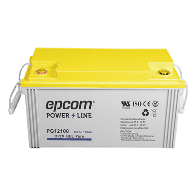 Batería de Gel OPzV / 12 V / 100 Ah / Ciclo Profundo / 500 A Descarga Máxima / 20+ Años Flotación