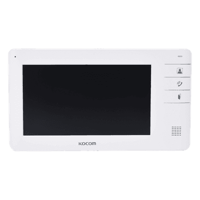 Monitor adicional para videoportero / 7 pulgadas a color / 2 frentes de calle / CCTV / Montaje en superficie / 220 x 123 x 19 mm / 15 VCD