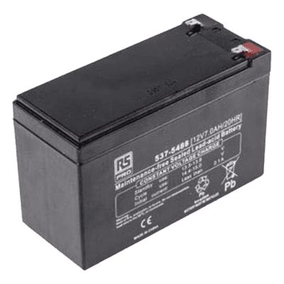 Batería de respaldo de plomo-ácido de 12 V y 7 Ah para paneles de control de acceso MAXPRO Access MPA2 y MPA4