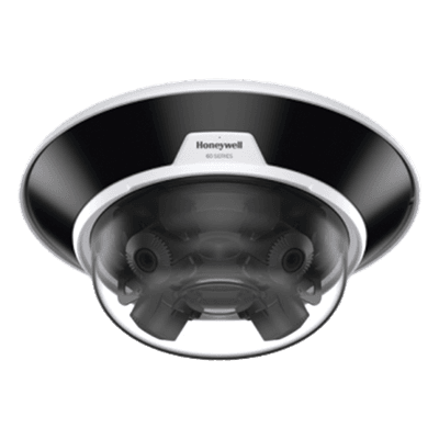 Cámara IP multisensor de 20 MP (4 lentes de 5 MP motorizados 3.7-7.7 mm) para exterior, IP66, IK10, con IR de 30 m