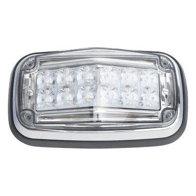 Luz de advertencia 8 X 4", Color Rojo / Claro, IP67, SAE, Ideal para Ambulancias