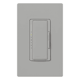 Atenuador de pared inalámbrico Maestro RF para RadioRA 2 y RA2 Select, 250 W LED/CFL, neutro opcional, color gris