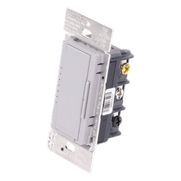 Atenuador de pared inalámbrico Maestro RF para RadioRA 2 y RA2 Select, 250 W LED/CFL, neutro opcional, color gris