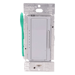 Atenuador de pared inalámbrico Maestro RF para RadioRA 2 y RA2 Select, 250 W LED/CFL, neutro opcional, color gris