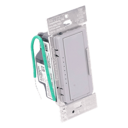 Atenuador de pared inalámbrico Maestro RF para RadioRA 2 y RA2 Select, 250 W LED/CFL, neutro opcional, color gris