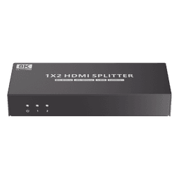 Splitter HDMI / 1x2 / HDMI 2.1 / 8K @ 60 Hz / 4K @ 120 Hz / 48 Gbps / HDR10+ / Dolby Vision / HDCP 2.3
