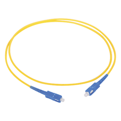 Jumper de Fibra Óptica Monomodo SC/UPC-SC/UPC Simplex de 1 metro, 3 mm