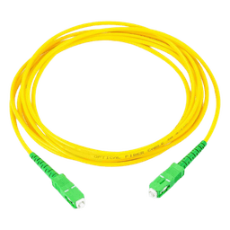Jumper de Fibra Óptica Monomodo SC/APC SC/APC Simplex, color amarillo, 2 metros, 2mm