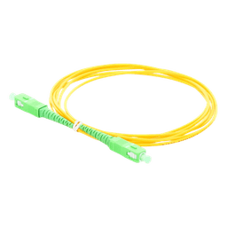 Jumper de Fibra Óptica Monomodo SC/APC SC/APC Simplex, color amarillo, 2 metros, 2mm